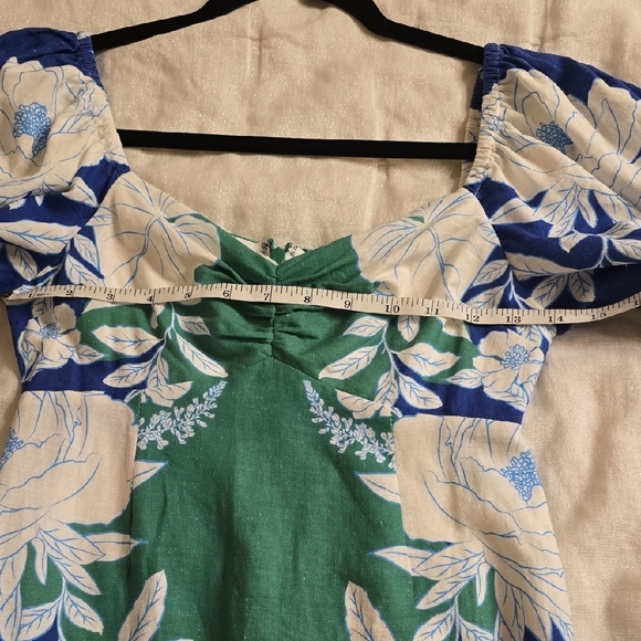 FARM Rio Vibrant Blue and Green Floral Dress - Picture 10 of 16